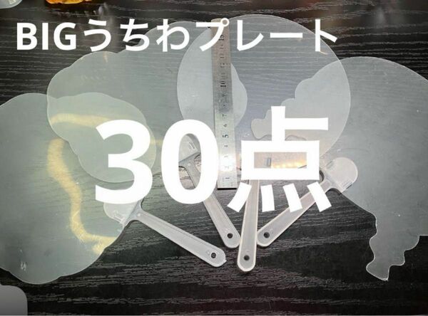 数量限定●662●うちわプレート　30点 4種　BIG デコ土台