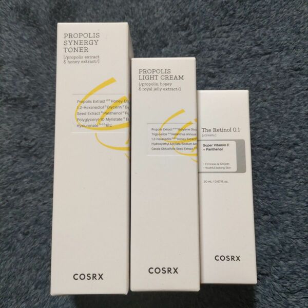 COSRX　 レチノール クリーム0.1＆プロポリストナー＆クリーム3点セット（新品未開封）