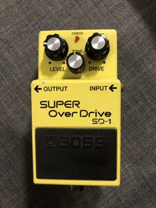 【中古・完動品】BOSS SD-1 SUPER OVER DRIVE オーバードライブ ボス ギターエフェクター Guitar