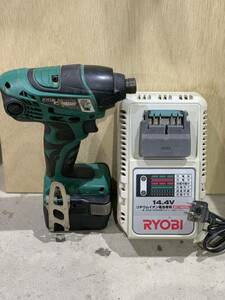 RYOBI インパクトドライバー 充電器 バッテリー セット 動作確認済み