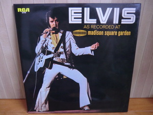 ROCK&POPS・LP：ELVIS　PRESLEY「ELVIS　AS　RECORDED　AT　MADISON　SQUARE　GARDEN」