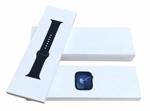 θ【新品未使用】Apple Watch Series9 45mm GPS ミッドナイトアルミニウムケース/ミッドナイトスポーツバンド MR993J/A 完売 S30818803337