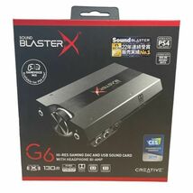 θ【新品未開封】CREATIVE/クリエイティブメディア Sound BlasterX G6 SBX-G6 ゲーミング USB オーディオ 完品 S30800259678_画像1