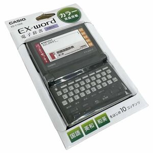 θ【新品未使用品】CASIO/カシオ EX-Word エクスワード 電子辞書 JIS配列キー XD-C100E ブラック 完品 S54061272583