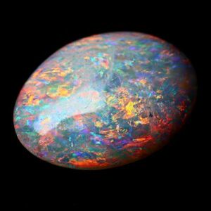 3.740ct 天然ホワイトオパール オーストラリア 遊色抜群 最高品質 〔Australia White opal 宝石 jewelry natural 裸石 loose ルース〕