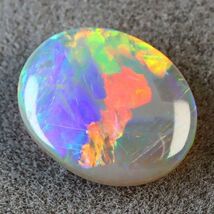 1.280ct 天然ブラックオパール オーストラリア 最高品質 遊色抜群〔Australia Black opal 宝石 ルース 天然 jewelry natural loose〕_画像2