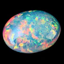 1.050ct 天然ホワイトオパール オーストラリア 遊色抜群 高品質 〔Australia White opal 宝石 jewelry natural 裸石 loose ルース〕_画像4