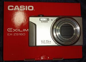CASIO　ex-zs160　シルバー　コンパクトデジタルカメラ