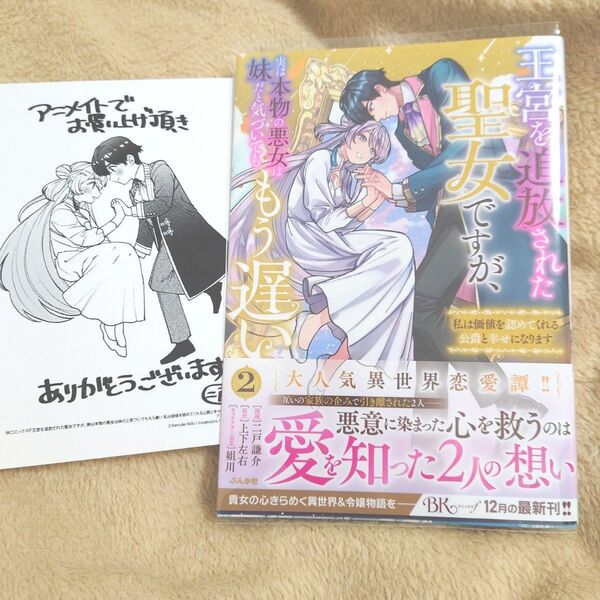 アニメイト特典付 王宮を追放された聖女ですが、実は本物の悪女は妹だと気づいてももう遅い 2
