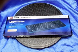 ◆3台入荷/未使用◆ スリーアールシステム 3R 108キーUSBキーボード ブラック ★3R-KCKB04UBK★ 在191S