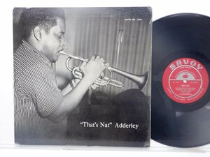 Nat Adderley「That's Nat Adderley」LP（12インチ）/Savoy Records(MG-12021)/Jazz