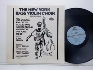 The New York Bass Violin Choir「The New York Bass Violin Choir」LP（12インチ）/Strata-East(SES-8003)/Jazz