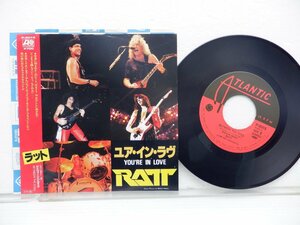 Ratt「You're In Love b/w Between The Eyes」EP（7インチ）/Atlantic(P-2015)/洋楽ロック