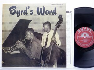 Donald Byrd「Byrd's Word」LP（12インチ）/London Savoy Records(MG 12032)/ジャズ