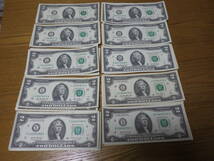 アメリカ 2ドル札 x 100枚 =合計 200ドル 米国 TWO DOLLARS 幸運 (1995 2003 2009 2013 2017年銘) ラッキー紙幣 本物_画像7