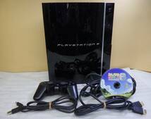 SONY ソニー PlayStation3 PS3 プレイステーション3 CECHL00 ゲームソフト HDMIケーブル 電源コード コントローラー付き 動作品保証#RH051_画像1