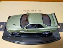 完成品！　1/24 アオシマ MODEL134 日産 BNR34 スカイライン GT-R V-specII Nur'02_画像6