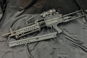 【ORGA】VFC M249 ガスブローバック用 スチール ロアレシーバー US MACHINE GUN 刻印