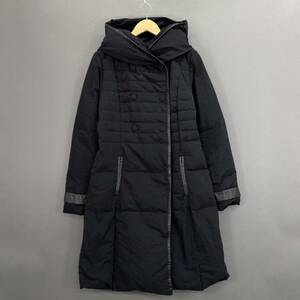 Jb1♪ MAX&CO マックスアンドコー ロングコート スーパーロングダウンコート フード付きコート ダブルボタン レディース 女性服 L相当