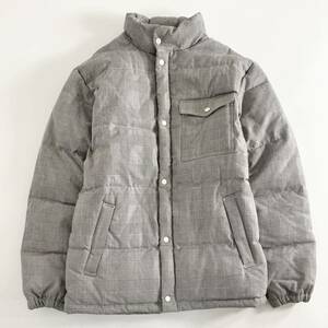 Gb3♪ WOOLRICH ウールリッチ ダウンジャケット サイズL マルチカラー グレンチェック コットン ジップアップ トップス アウター 上着