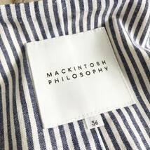 Fb8 日本製 Mackintosh Philosophy マッキントッシュフィロソフィー トレンチコート サイズ36 ベージュ レディース ロングコート アウター_画像7