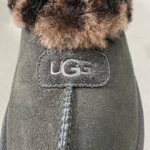 Gb12 UGG australia アグオーストラリア ムートンサンダル ボア サイズ27 ブラック メンズ Coquette コケット レオパード スリッパ_画像7