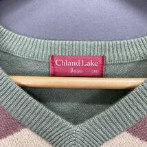 Nb15 《美品》Chland Lake ニットセーター カシミヤニット 総カシミア キツネ Vネック Ｍサイズ GOLF レディース 女性服_画像5