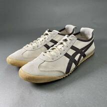 Cb15 Onitsuka Tiger オニツカタイガー ローカットスニーカー サイズ27 アイボリー ブラウン メンズ シューズ 靴 フットウェア ベトナム製_画像1