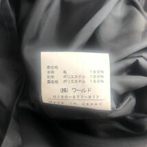 Fb15 大きいサイズ☆ INDIVI インディヴィ 七分袖 ロングワンピース ウールワンピース 42 XL相当 ブラック フォーマル レディース 女性用_画像7