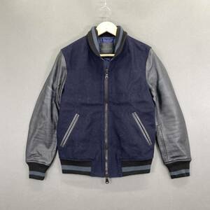 Cb16 MEN'S MELROSE メンズメルローズ アウター ブルゾン レザージャケット 異素材ジャケット ダブルジップジャケット メンズ 紳士服 L相当