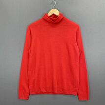 Nb19 UNIQLO ユニクロ 長袖ニットトップス タートルネックニットセーター カシミア カシミヤウールニットセーター メンズ 紳士服 L_画像1