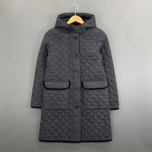 【1円スタ】Kb20♪ UNITED ARROWS ユナイテッドアローズ キルティングコート ダウンコート フード付きウールコート レディース 女性服 S