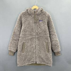 Lb28♪ patagonia パタゴニア アウター フード付きロングボアコート ジップアップボアコート アウトドアコート レディース 女性服 Sサイズ