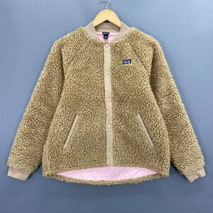 Lb28♪《大きいサイズ》patagonia パタゴニア アウター ボアジャケット ベアコート アウトドアコート 前ボタン◎ レディース 女性服 XXL