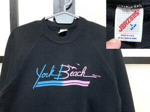 US古着 90s ヨークビーチ スーベニア スウェット ジャージーズ製ボディ USA製 / 90年代 York Beach Maine Souvenir JERZEES アメリカ製