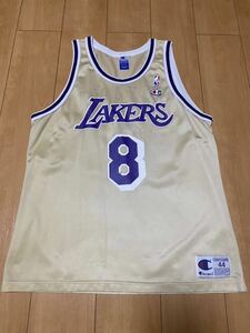 コービーブライアント Kobe Bryant Champion製 ユニフォーム ゲームシャツ NBA Lakers レイカーズサイズ44