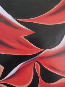 Art hand Auction 冈本太郎, 【红色的】, 来自罕见的装裱艺术收藏, 包含新框架, 定制垫框架, 免运费, 美容产品, 内部的, 绘画, 油画, 抽象绘画