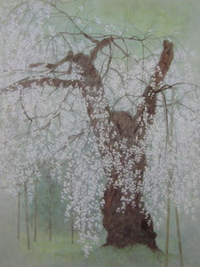 Art hand Auction Nobuyoshi Watanabe, [Kokono Sakura], Aus einer seltenen Sammlung von Rahmenkunst, Schönheitsprodukte, Neuer Rahmen inklusive, Japanische Landschaft, Kirschblüten, Kirschblüten, Malerei, Ölgemälde, Natur, Landschaftsmalerei