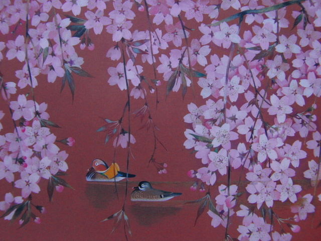 Masao Sekine, [Sakura Año uno: La tierra del color], De una rara colección de arte enmarcado., Productos de belleza, Nuevo marco incluido, paisaje japonés, Flores de cerezo, Flores de cerezo, Cuadro, Pintura al óleo, Naturaleza, Pintura de paisaje