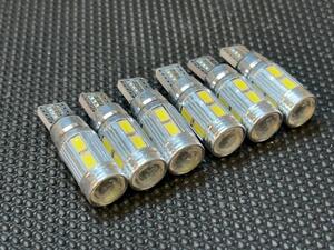 T10T16 5630smd 10連LEDプロジェクターレンズホワイト6個セット