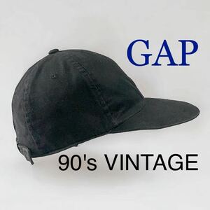 アメリカ購入 90's VINTAGE OLD GAP 6パネル キャップ ビンテージ オール ドギャップ ベースボールキャップ CAP 帽子 輸入 古着 gap