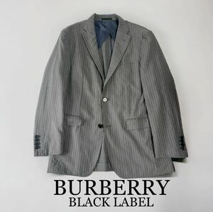 BURBERRY BLACKLABEL ピンストライプ スーツ ジャケット テーラードジャケット 日本製 三陽商会 正規品 バーバリー ブラックレーベル