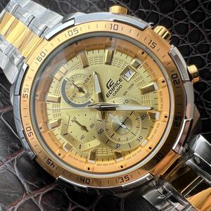 【未使用品】CASIO カシオ EDIFICE エディフィス 腕時計 クロノグラフ 正規品 ビジネス メンズ 10気圧防水 ダイバーズ ウォッチ NO.687