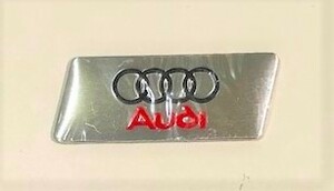 稀少　新着限定物　貼りやすいアルミ製　○○○○Audi　 ロゴ　　アルミ　エンブレム　ステッカー⑯