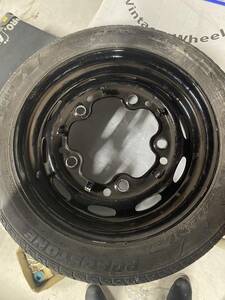 空冷vw用ホイール 5LUG 4.5J × 15(ブラックペイント）205PCD 4本