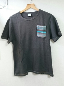 Columbia/コロンビア/HEMP混合胸ポケットTシャツ/グレー/Sサイズ