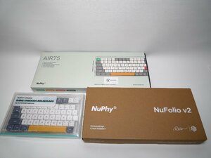 NuPhy Air75 ワイヤレスメカニカルキーボード Air75（茶軸）+未開封 純正ケース+純正キーキャップ