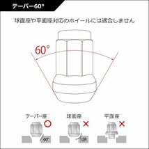 ホイールロックナット [レッド] M12×P1.5 20個セット 外7角 赤 盗難防止 メール便送料無料/12_画像4