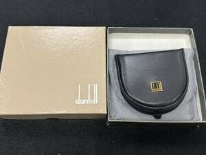 ★dunhill コインケース 馬蹄型 ロゴ金具 小銭入れ 財布 レザー 男性用 メンズ スペイン製 保存袋付★#3410