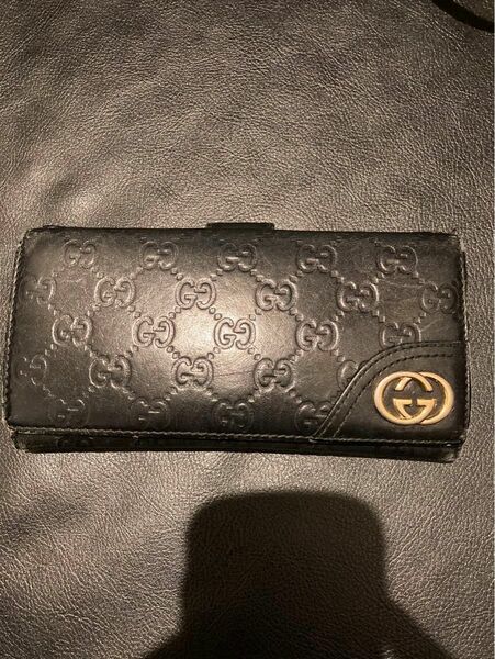 GUCCI グッチ　 長財布　 ブラック　 黒　現状品